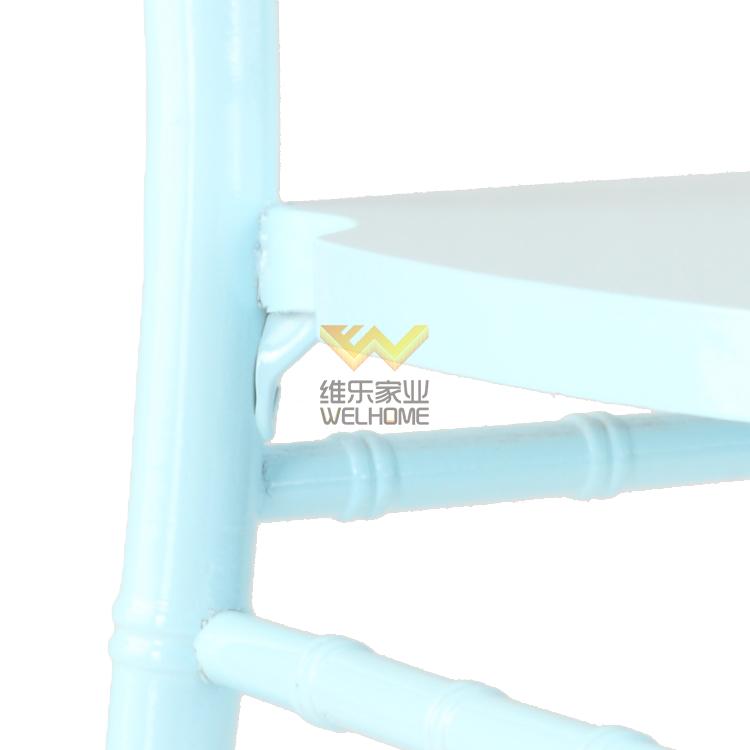 Light blue solid wood chiavari chair for wedding/event